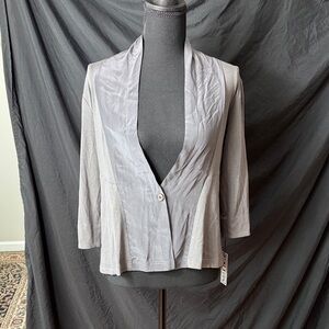 Anni Kuan Gray Silk Jacket